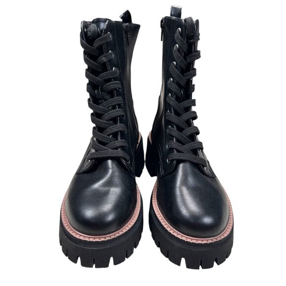 Dolce Vita Glisten 8.5 Women Moto Combat Boots Platform Festival Concert Grunge - Picture 3 of 8